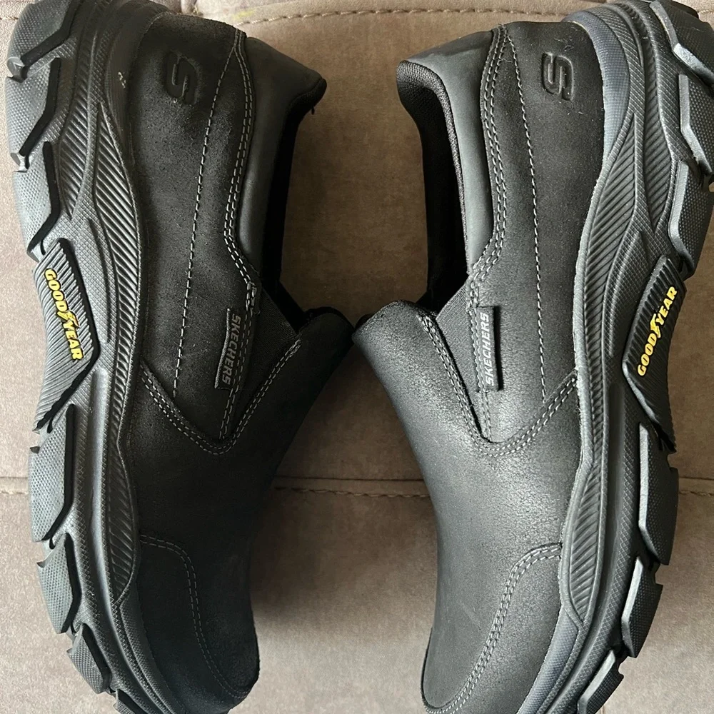 Skechers Black Men's Slip-On Loafers